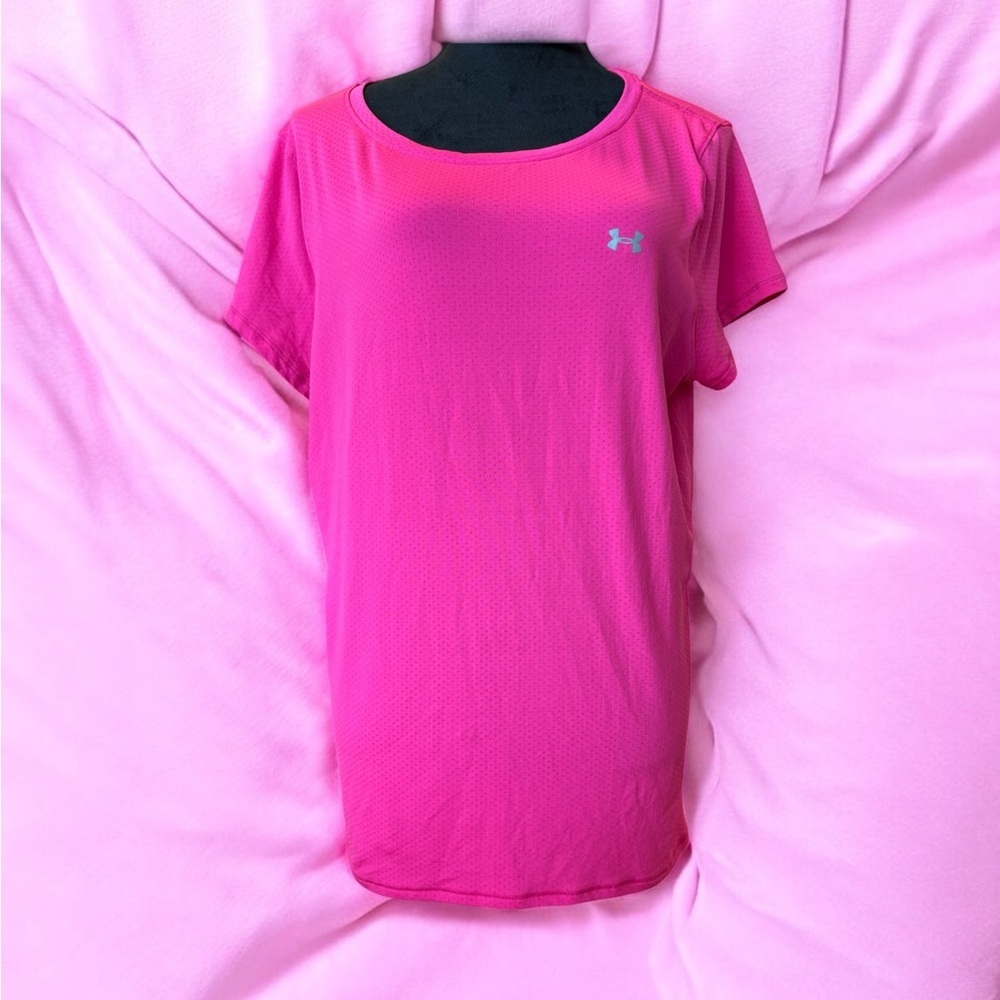 Under Armour Women's Hot Pink Short Sleeve Tee
